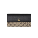 Gucci GG Marmont Leather Continental Wallet Brown and Black 456116