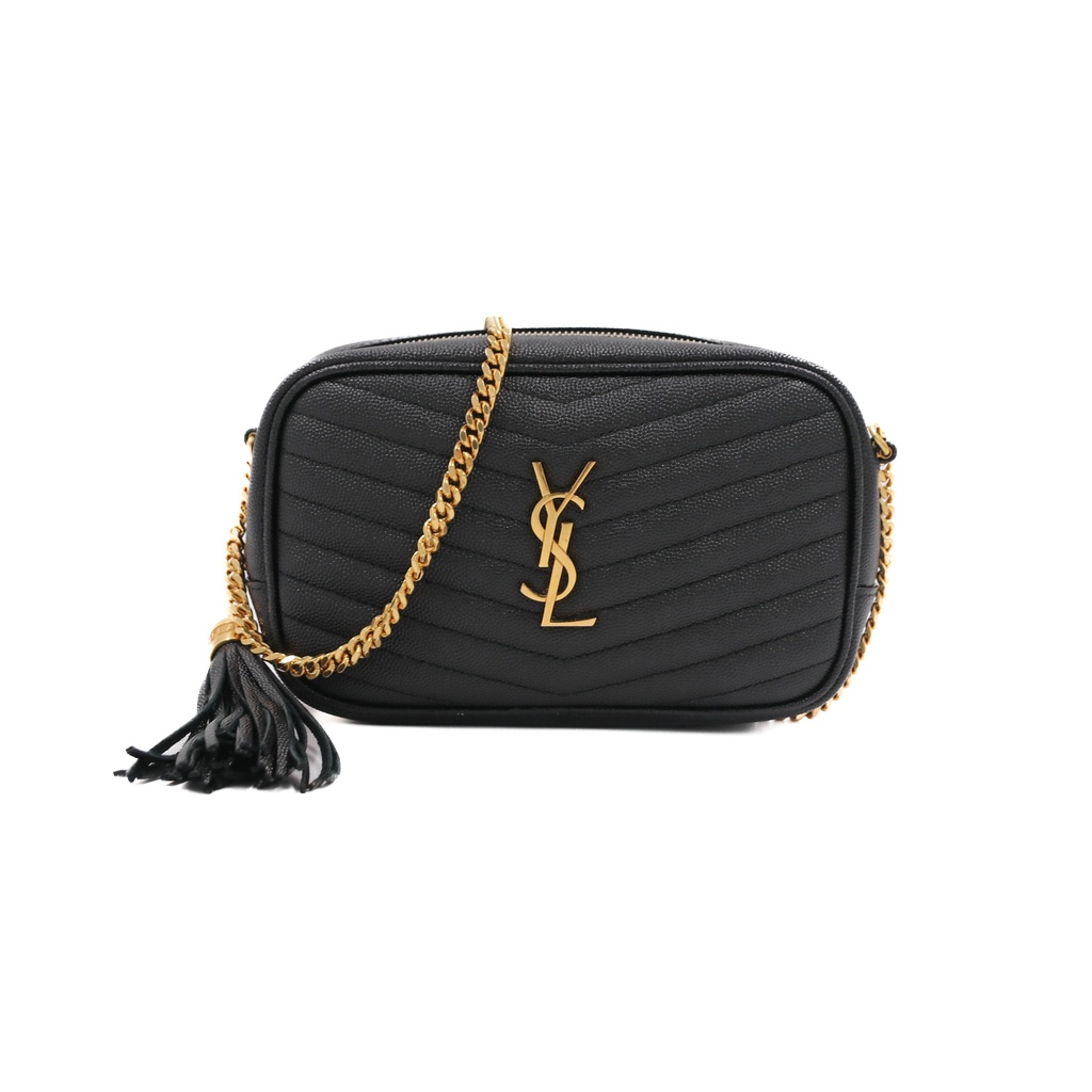 [Yves-Saint-Laur-17887] Yves Saint Laurent Lou Camera Bag Black