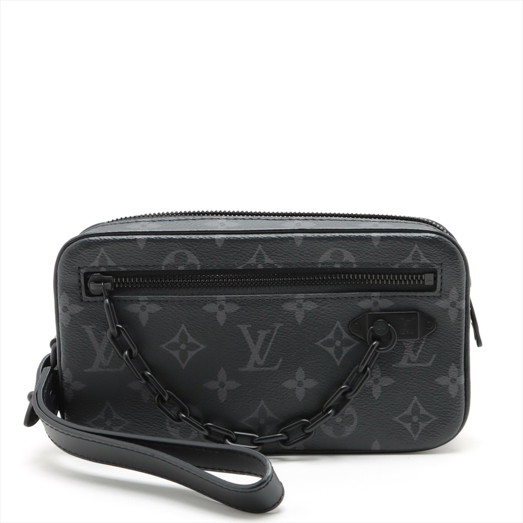 [Louis-Vuitton-18440] Louis Vuitton Monogram Eclipse Pochette Volga