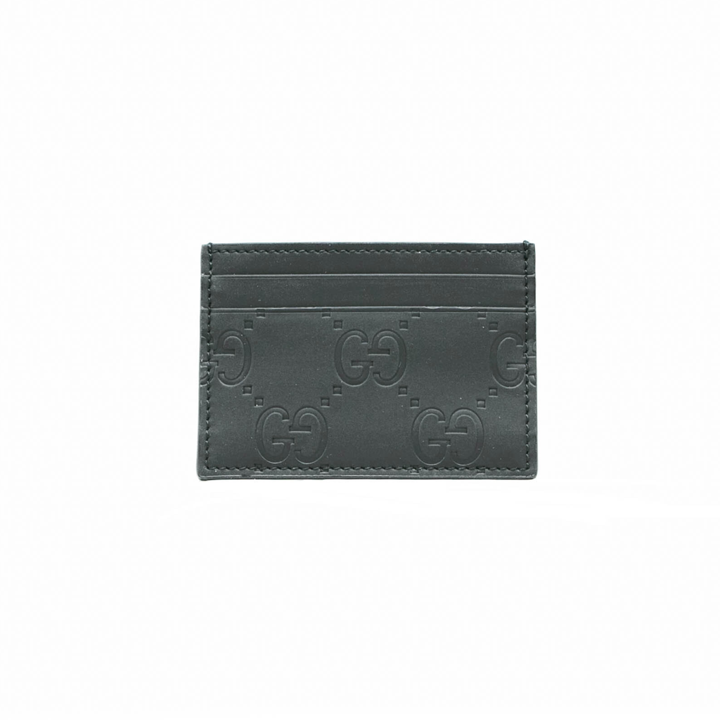 Gucci GG Rubber Effect Card Case Black 771315