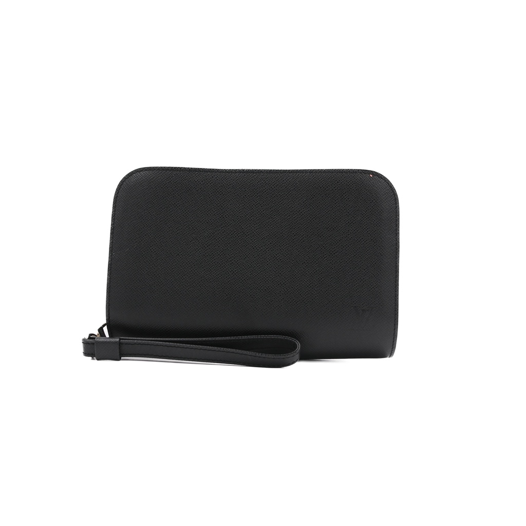 [Louis-Vuitton-18649] Louis Vuitton Clutch Bag Taiga Baikal Black