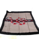 Gucci Silk Scarf Black / Brown 429394