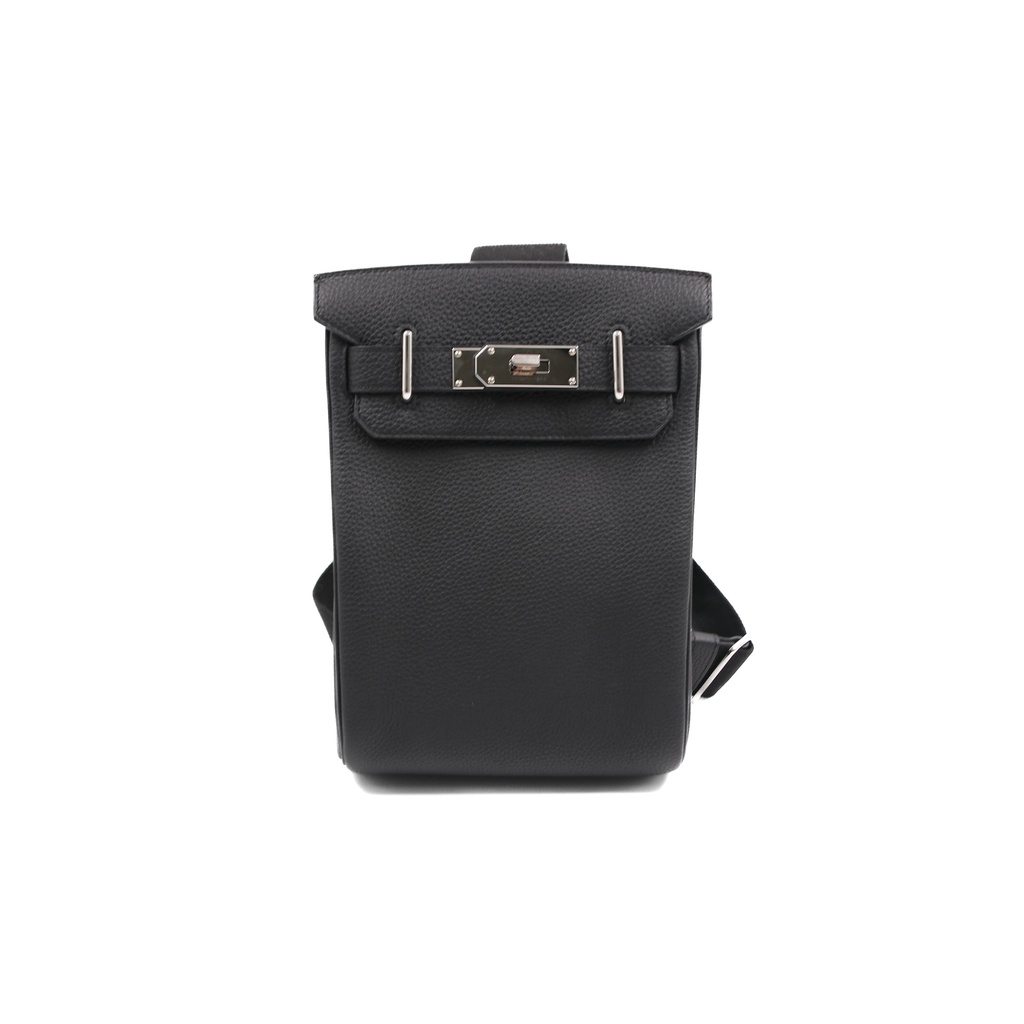[Hermes-18991] Hermes Hac a Dos Black Backpack