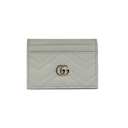 Gucci GG Matelasse Chevron Marmont Card Case White 443127