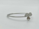 (8753_0053) Tiffany&Co. Paper Flower Diamond PT950 23.1g Bracelet Bangle (Precious Metal)