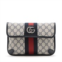 Gucci GG Supreme Waist Bag Navy Blue 674081