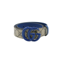 Gucci Blue GG Buckle Supreme Leather 85 34 414516