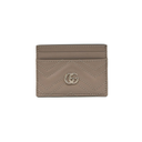 Gucci GG Matelasse Chevron Marmont Card Case Beige 443127/