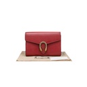 Gucci Mini Dionysus Wallet on Chain Leather Crossbody Bag Red 401231