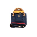 Gucci Bamboo Diana Leather Handbag Navy Blue 702732