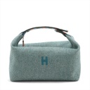 Hermes Bride A Brac GM Wool Bag Navy Blue 