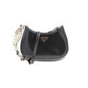 Prada Cleo Black Patent Leather Shoulder Bag