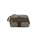 Gucci GG Supreme Monogram Web Mini Ophidia Shoulder Bag Brown