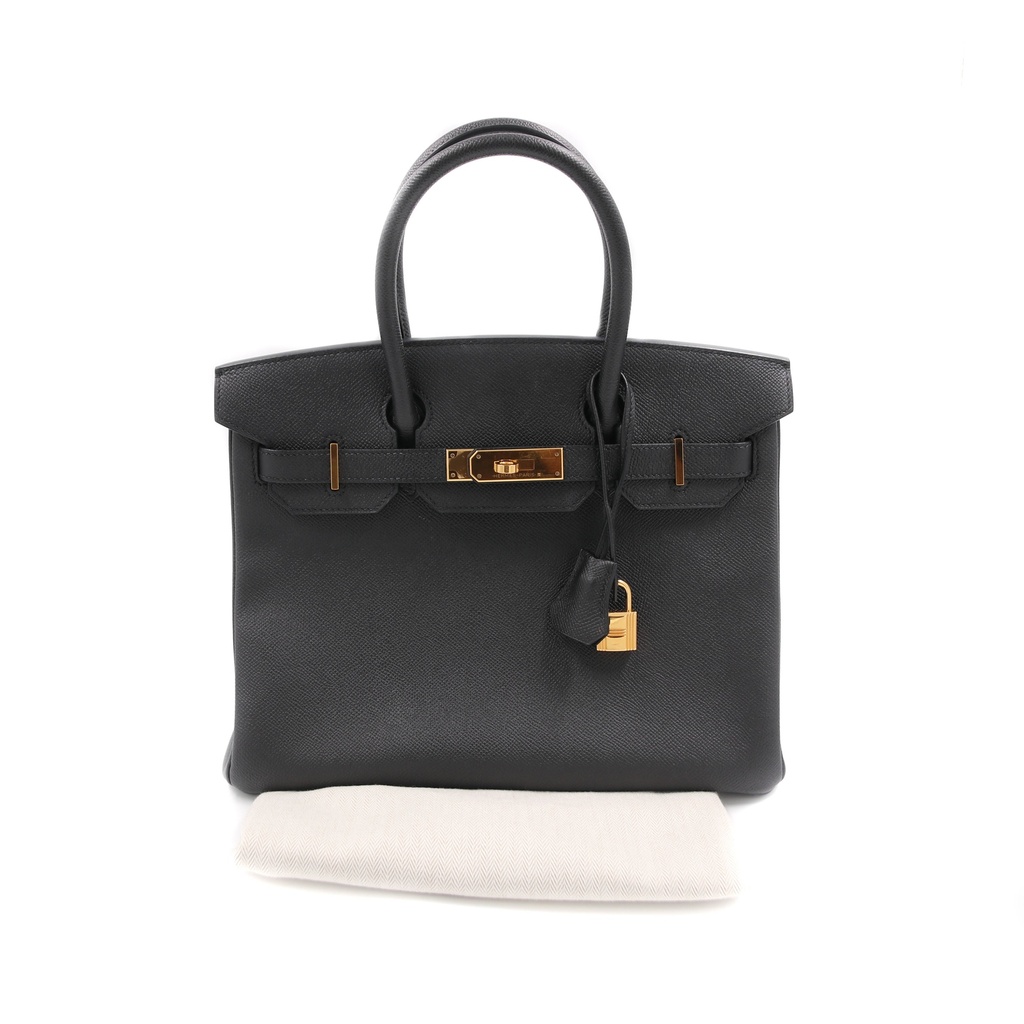 [Hermes-21898] Hermes Birkin 30 Epsom Leather Black Year 2019