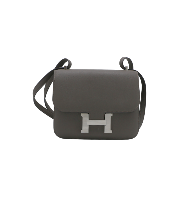 [Hermes-22008] Hermès Mini Constance 18 Shoulder Bag Grey