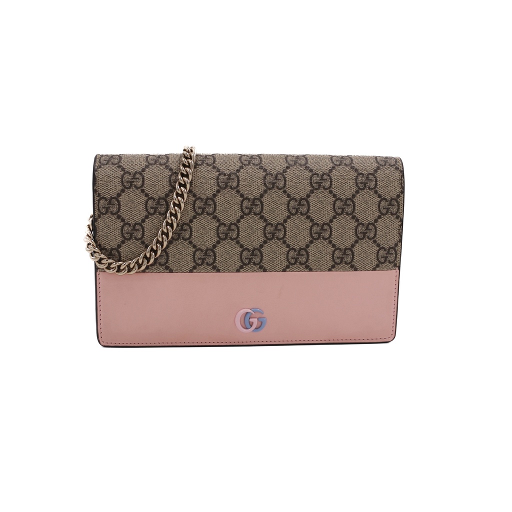 Gucci GG Supreme Petit Marmont Wallet on Chain 790060