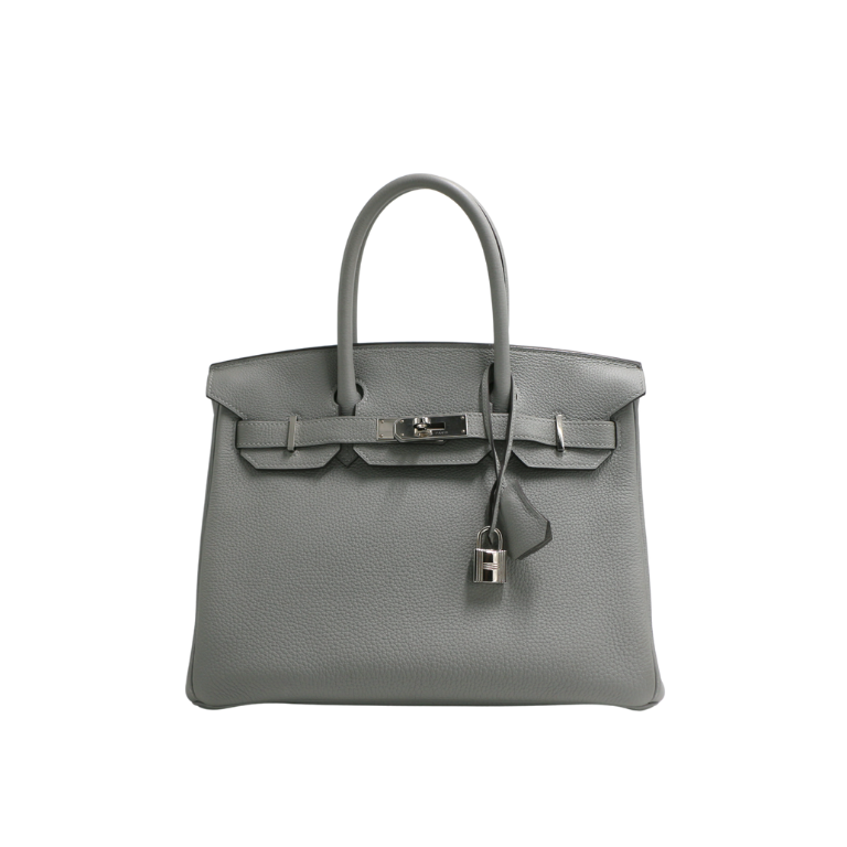 [Hermes-22585] Hermes Birkin 30 Togo light Grey 2017