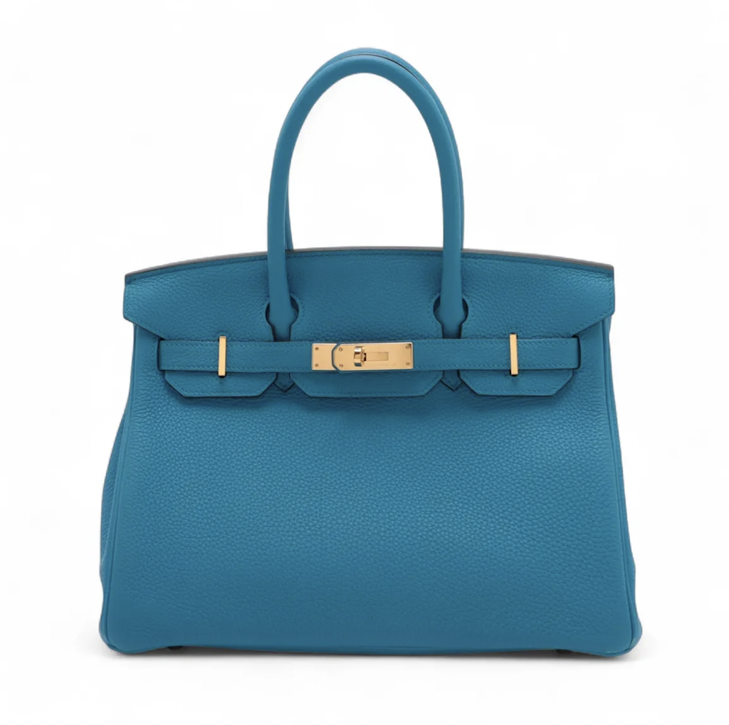 [Hermes-22609] Hermes Birkin 30 Le Tournay Togo Blue Zanzibar 2017