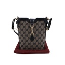 Gucci GG Shadow Mini Bucket Shoulder Bag Canvas Grey 782919