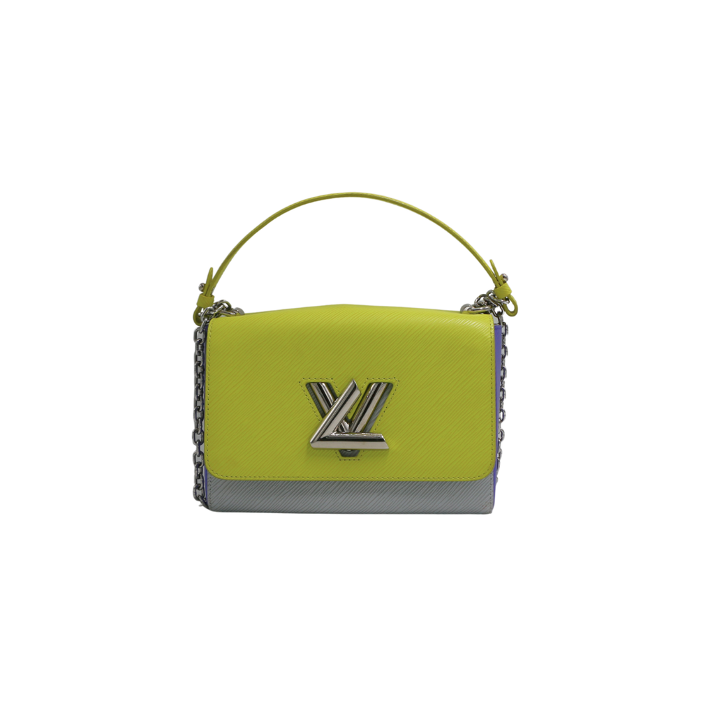 [Louis-Vuitton-22852] Louis Vuitton Epi Twist MM Yellow and Silver