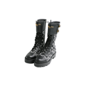 Christian Dior Dior D-Major Boot in Black Technical Fabric and Calfskin Size 36 1/2