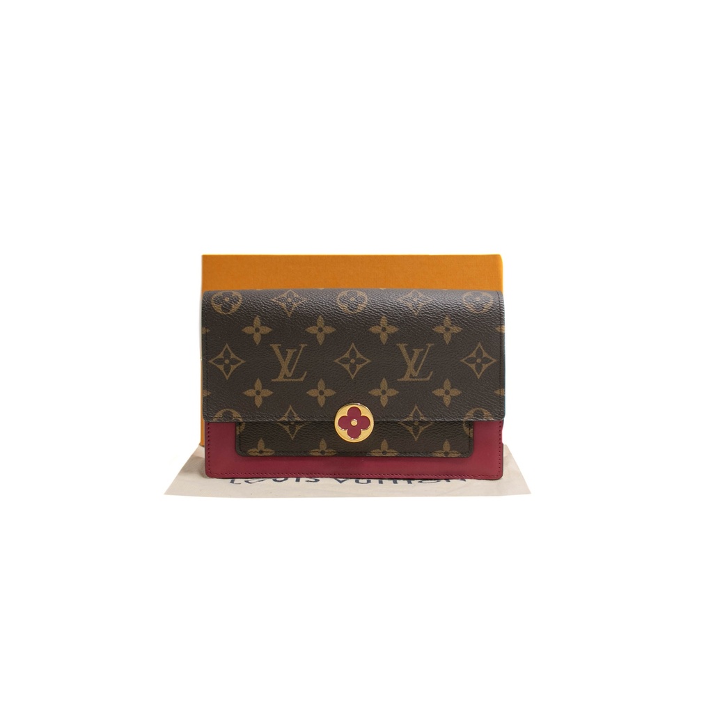 Louis Vuitton Monogram Canvas Flore Chain Wallet Bag
