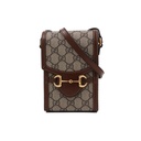 Gucci GG Supreme Horsebit 1955 Mini Brown Bag 625615