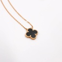 Van Cleef Vintage Alhambra Necklace Black Onyx JB228004 No Year