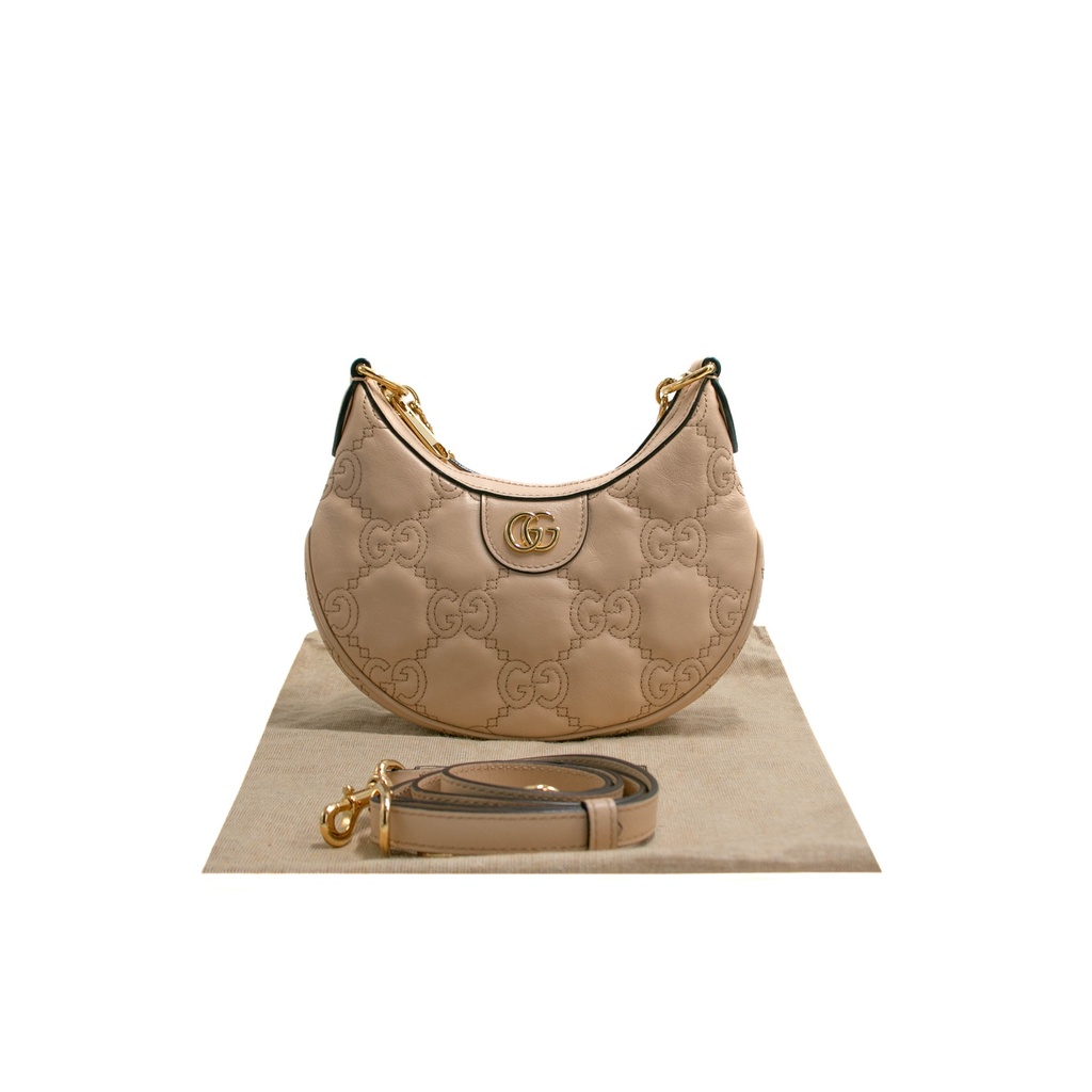 Gucci GG Matelassé Mini Bag In Pink Leather 739736