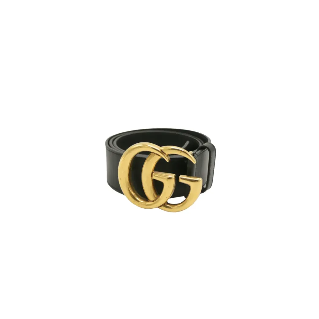 Gucci Re-Edition Wide Leather Belt 400593 Size 75 30