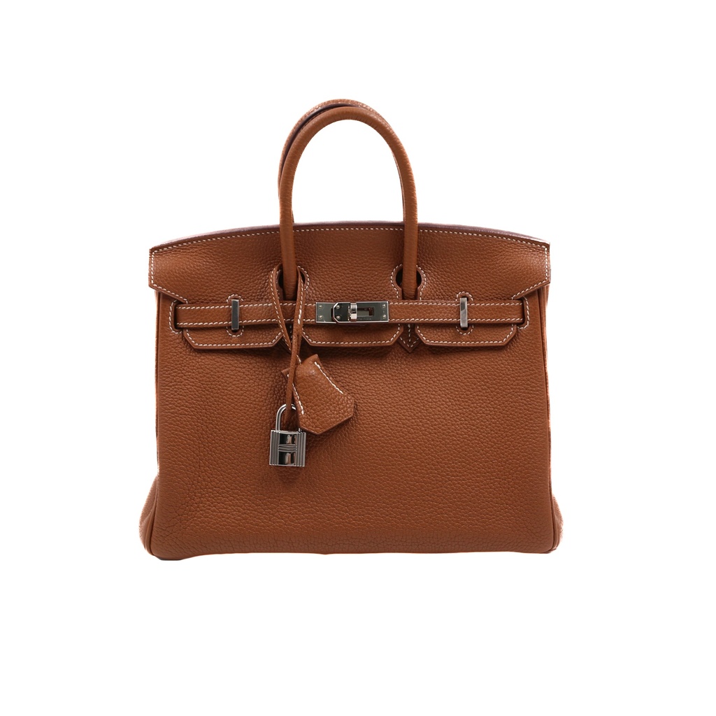 [Hermes-24318] Hermes Birkin 25 Togo Leather Silver Hardware Year 2018