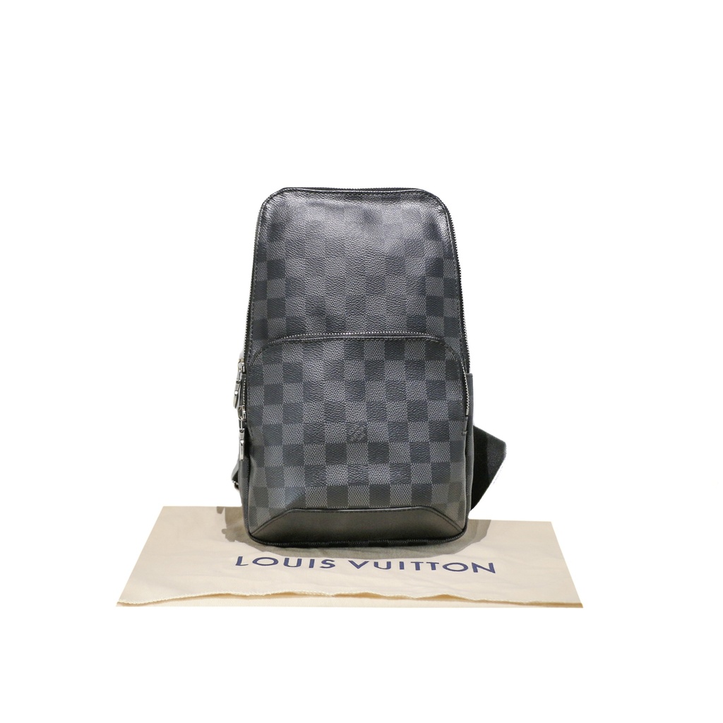 [Louis-Vuitton-24520] Louis Vuitton Monogram Eclipse Avenue Slingbag PM
