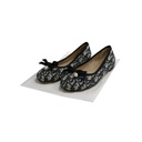 Christian Dior Poeme Ballet Flats In Blue and Beige Oblique In Size 38