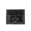 Prada Soft Leather Triangle Logo Cardholder