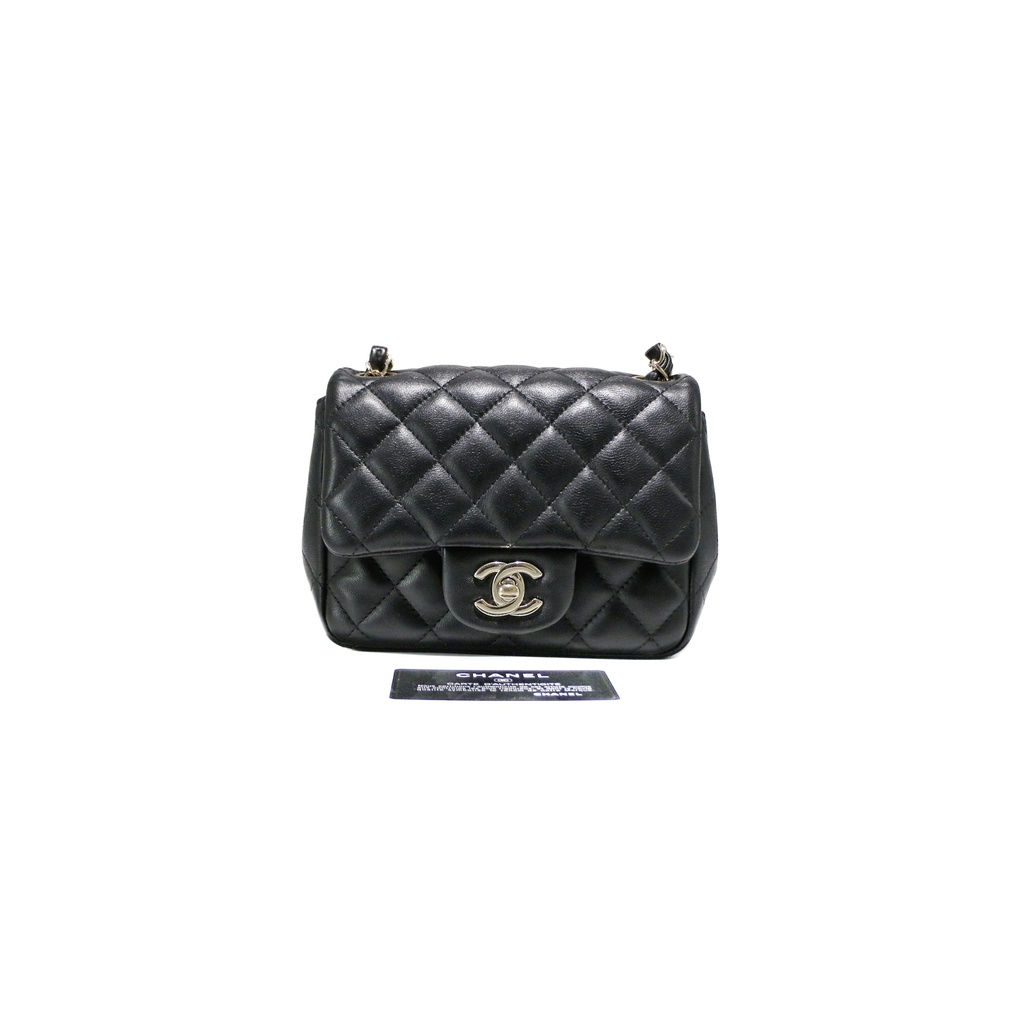 [CHANEL-25020] Chanel Lambskin Mini Square Flap Bag
