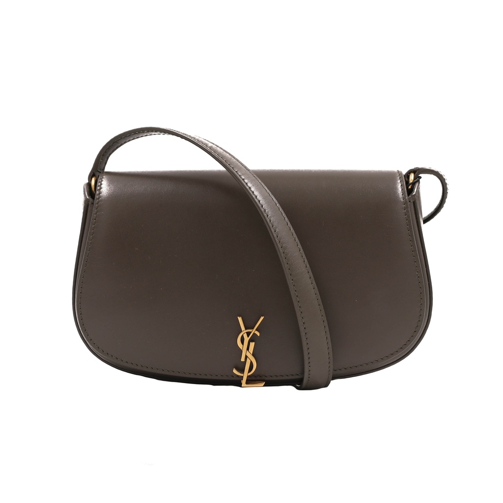 [Yves-Saint-Laur-25291] Yves Saint Laurent Mini Voltaire Khaki Bag