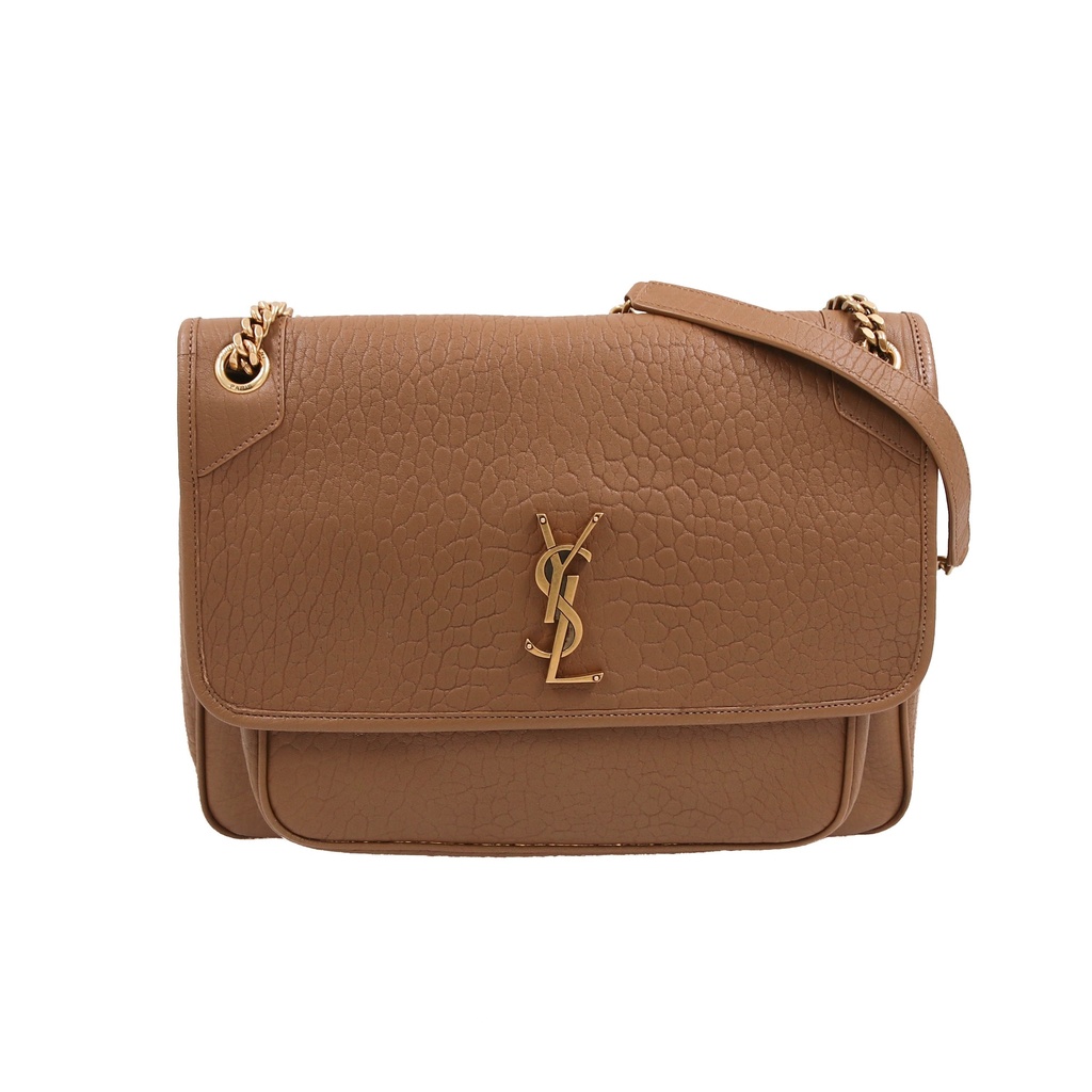 [Yves-Saint-Laur-25330] Yves Saint Laurent Large Niki Bag In Camel Leather
