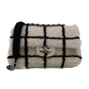 Chanel Classic Flap Shearling in Black&White