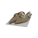 Christian Dior J'Adior Slingback Pump Beige Technical Fabric In Size 37 1/2