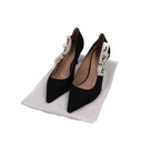 Christian Dior J'Adior Closed Pumps Black Technical Fabric Size 36 1/2