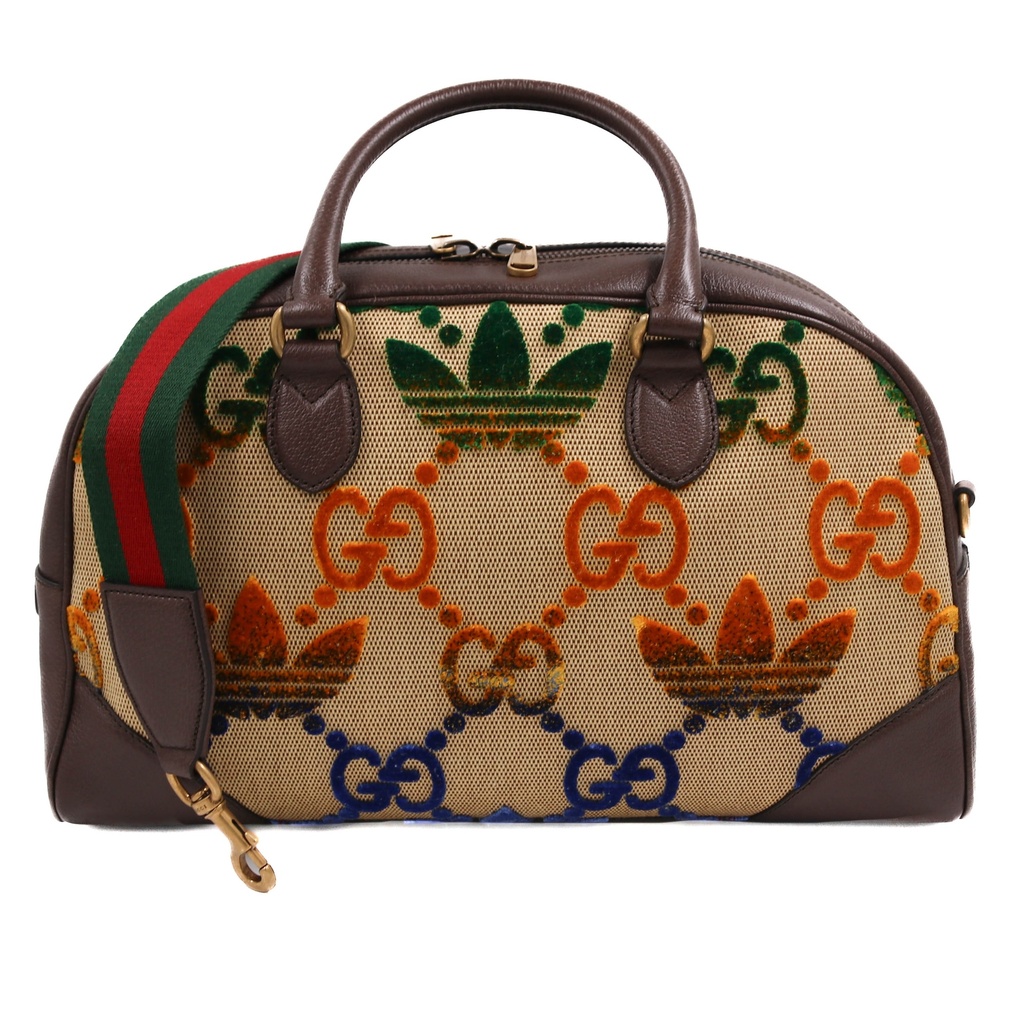 Gucci X Adidas Leather Top Handle 48h bag 702400