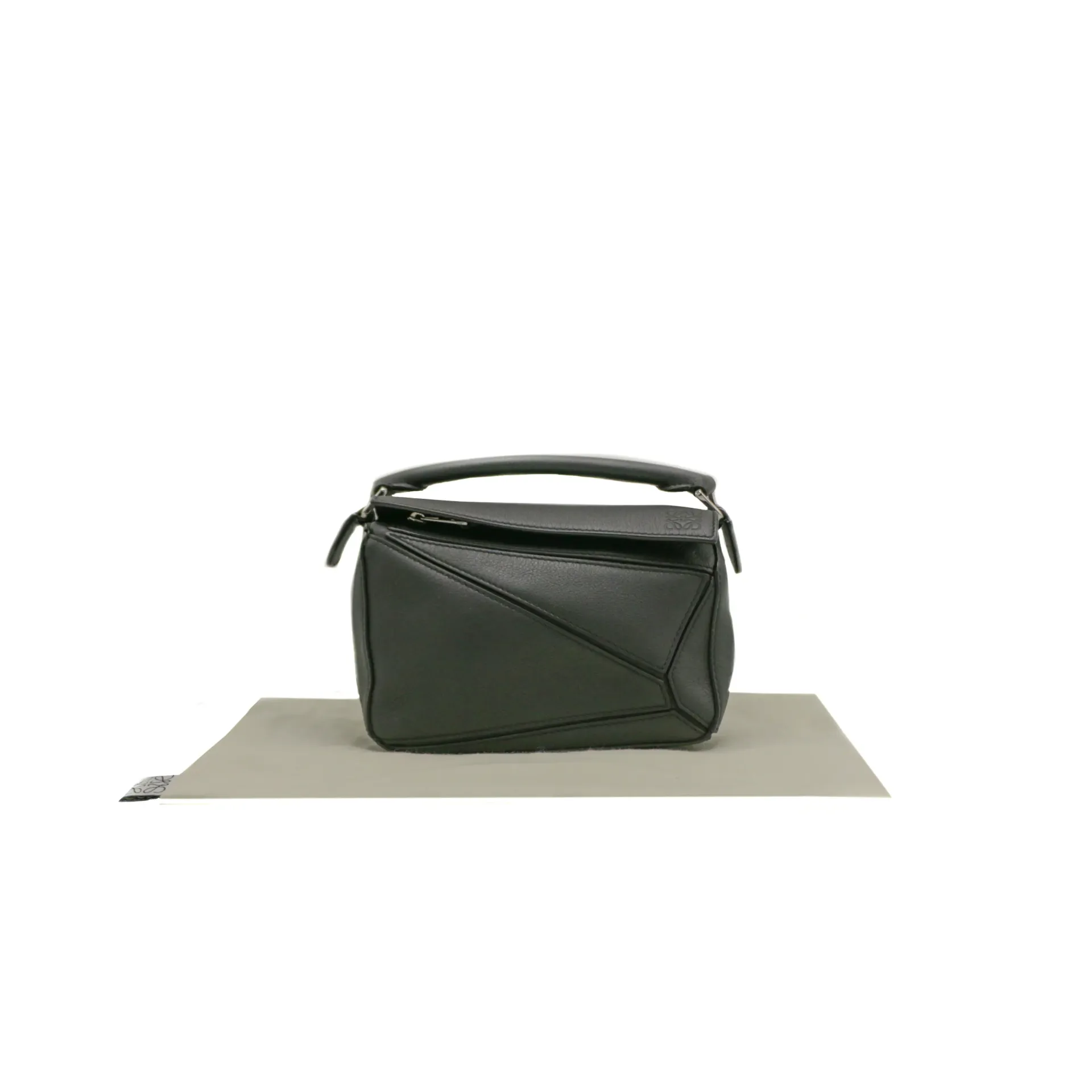 Loewe Calfskin Mini Puzzle Bag Black