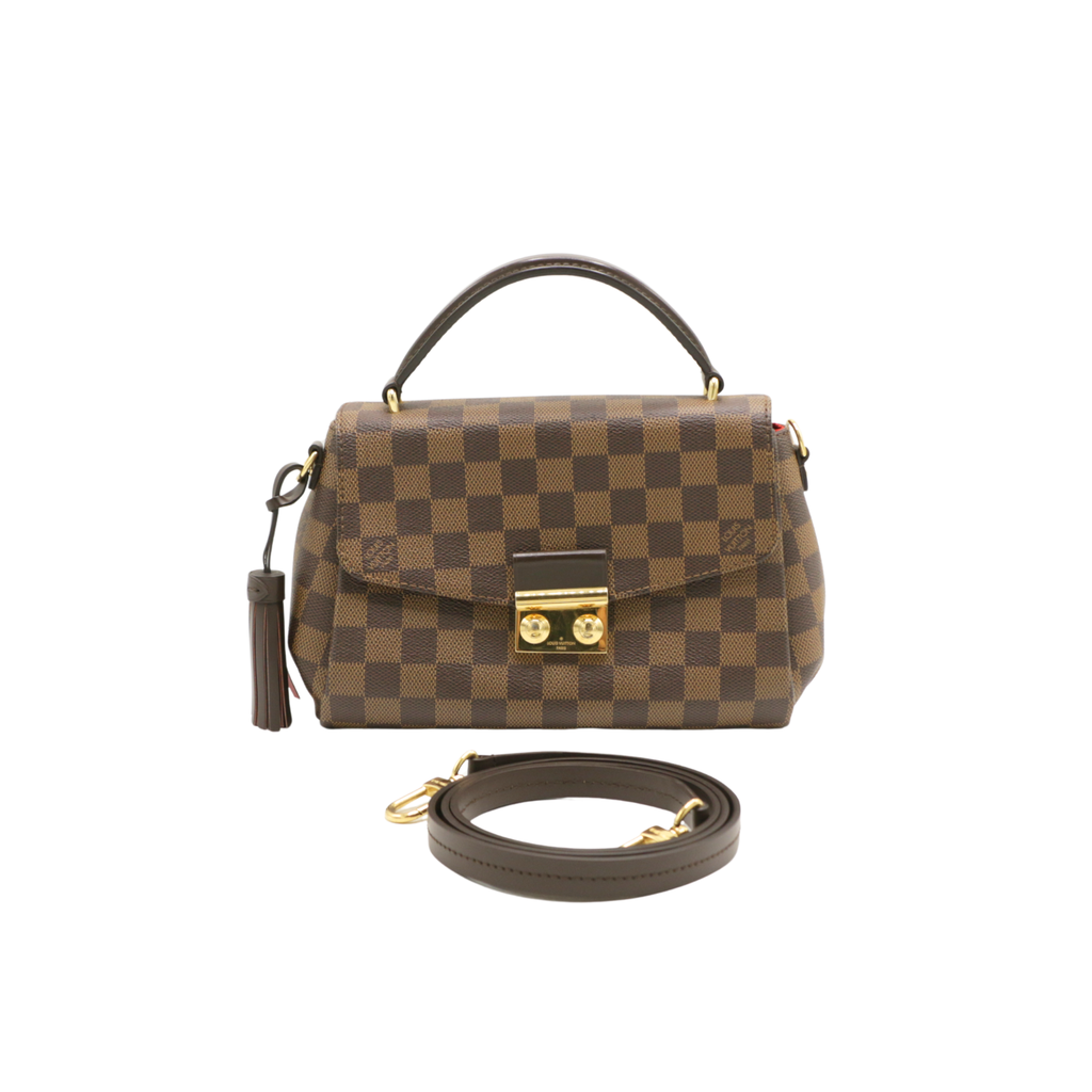 [Louis-Vuitton-26138] Louis Vuitton Damier Ebene Croissete Bag