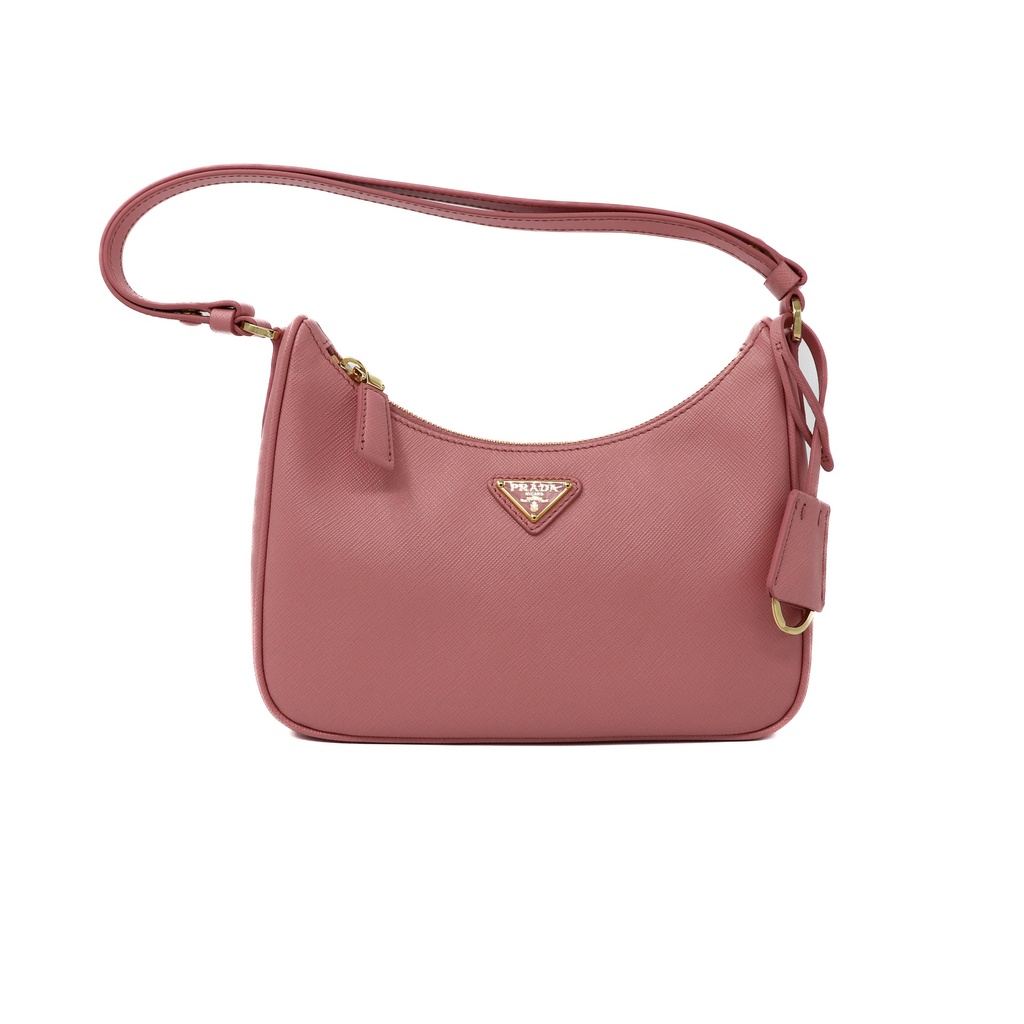 [Prada-26342] Prada Re-Edition 2005 Saffiano Shoulder Bag Pink