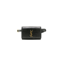 Yves Saint Laurent Kate Black Crocodile Embossed Leather Belt Bag