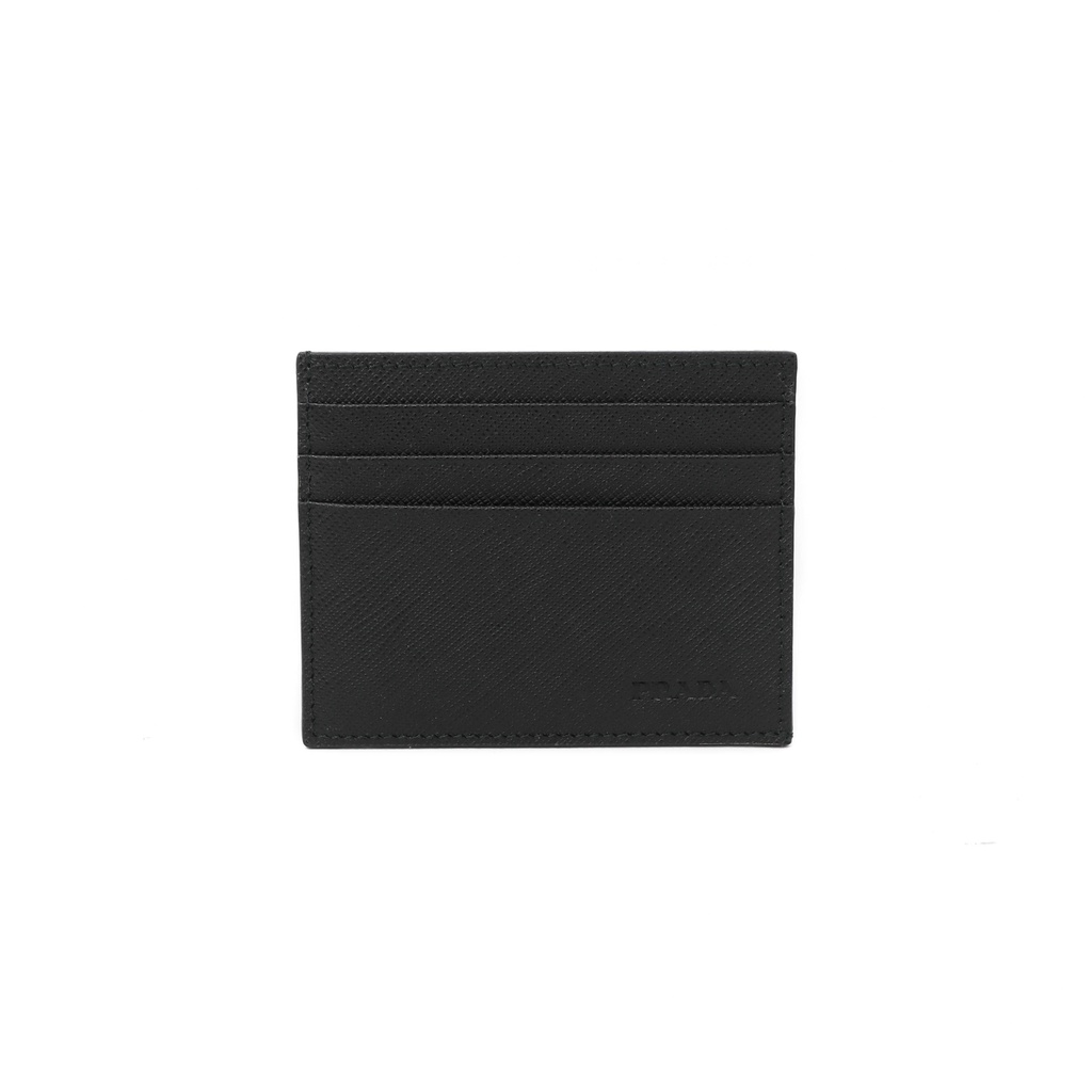 [Prada-26453] Prada Saffiano Black Card holder