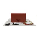 Prada Red Saffiano Leather Wallet on Chain