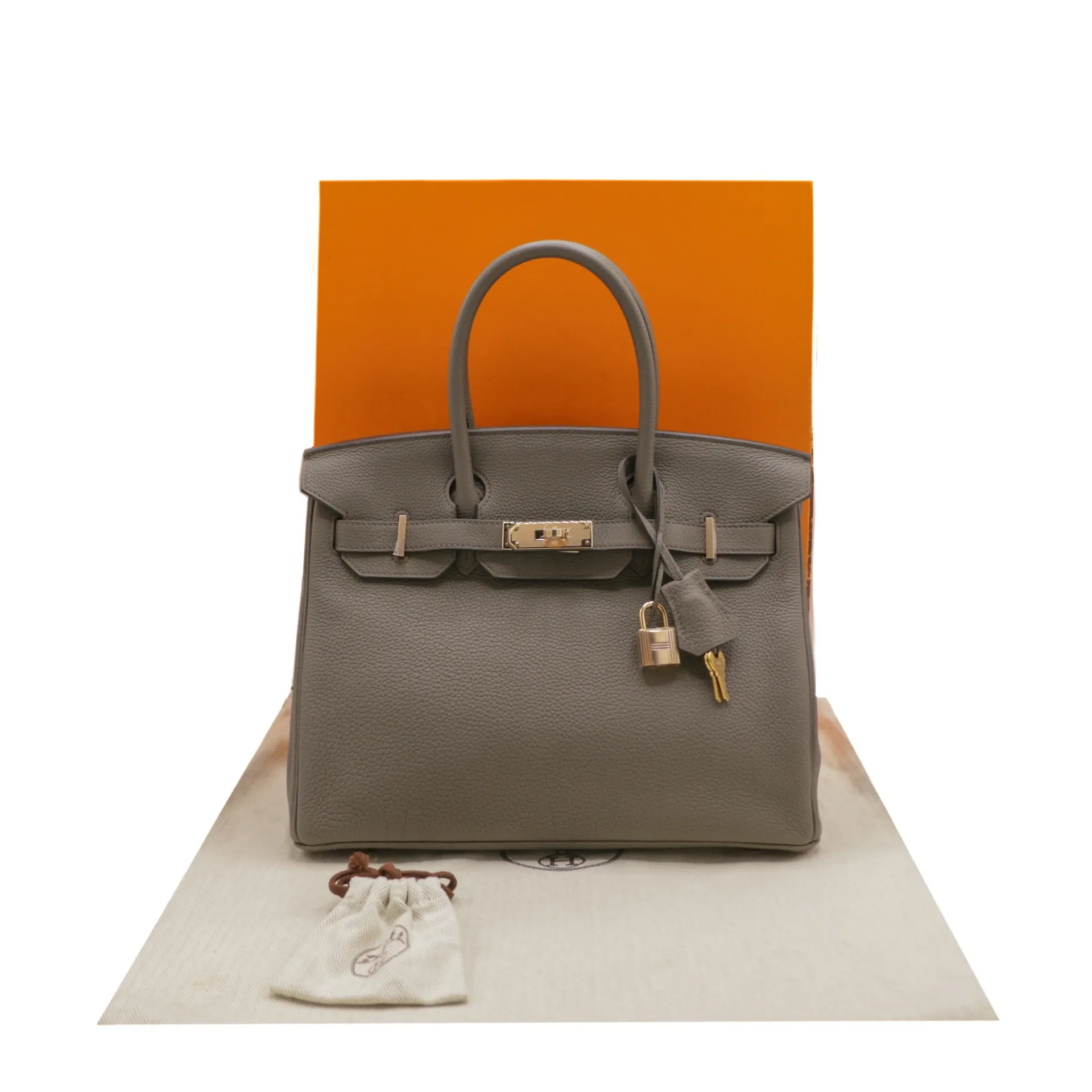 [Hermes-26966] Hermes Birkin 30 Tin Grey Togo Leather 2020