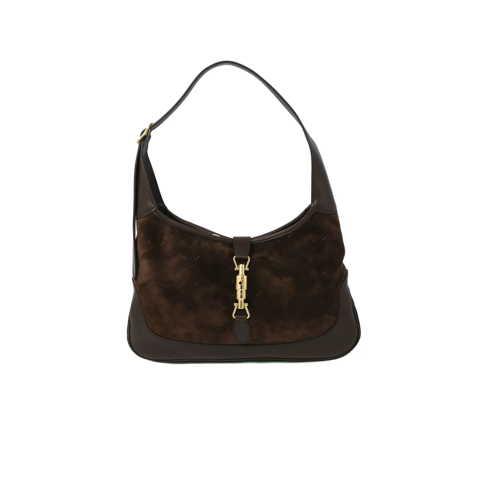 Gucci Jackie 1961 Medium Brown Suede Shoulder Bag 863136