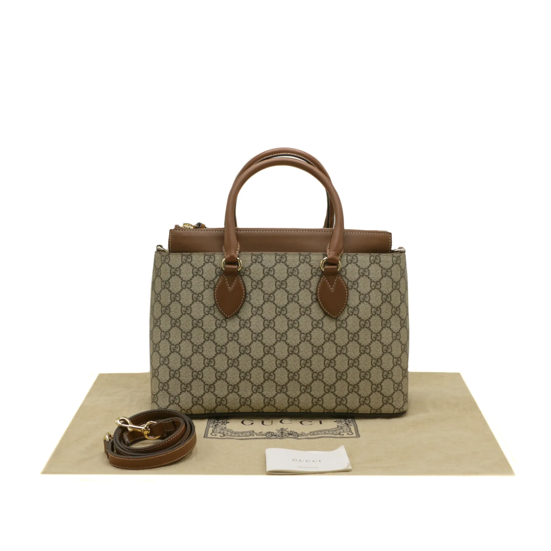 Gucci Bicolor GG Supreme Handles Tote Bag 779768